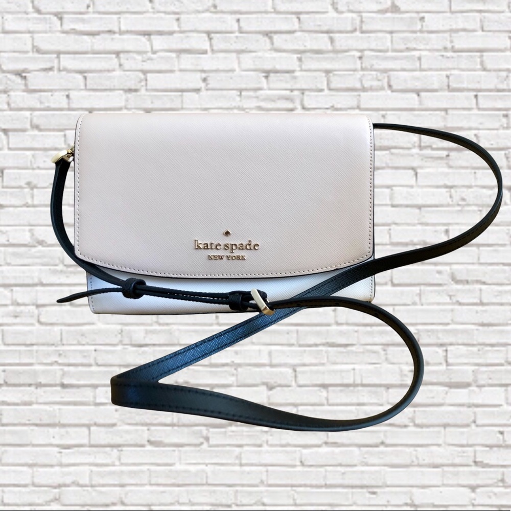 KATE SPADE • Carson Colorblock Saffiano Leather Convertible Crossbody - Picture 3 of 12